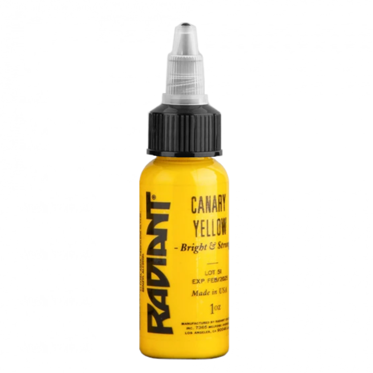 Tattoo Ink Radiant Colors Canary Yellow Hildbrandt Tattoo Supply