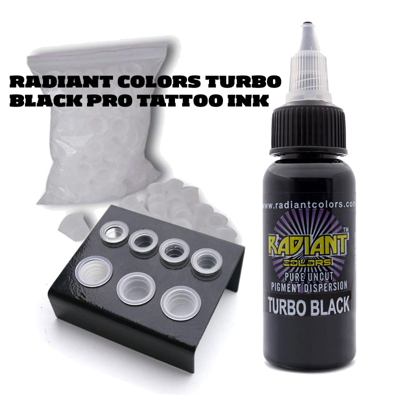 Turbo Black Tattoo Ink Online  Long-Lasting, Safest & Colorful Inks