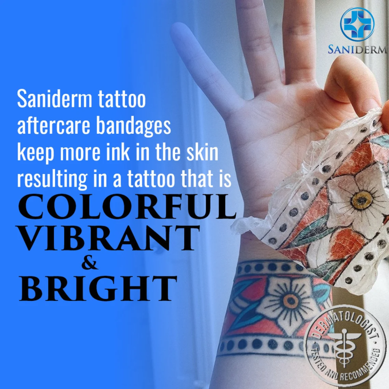 Saniderm Tattoo Bandage Wrap Rolls and Sheets