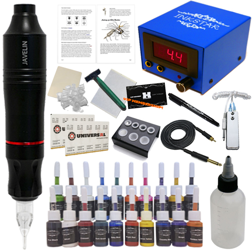 Buy HAWINK Tattoo Kit  Complete Tattoo Pen Kit Rotary Tattoo Machine Pen  Power Supply Cartridges Needles Foot Pedal Skin Practice Tattoo Accessories  for Beginners HWP6KITP1621 Online at Lowest Price in Ubuy
