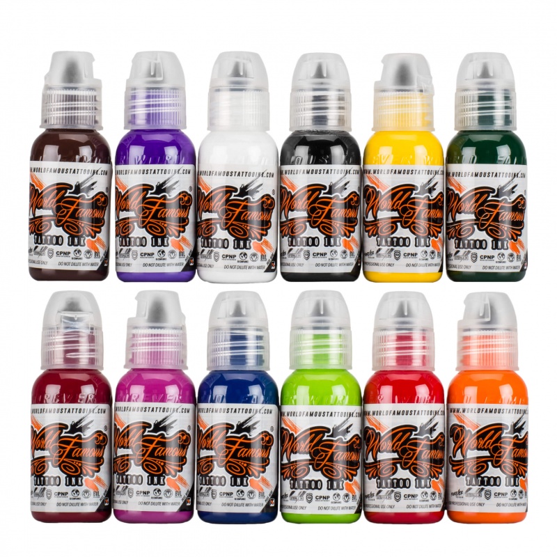 World Famous Primary Color Ink Set #2  World Famous Tattoo Ink – IPR  Distributors
