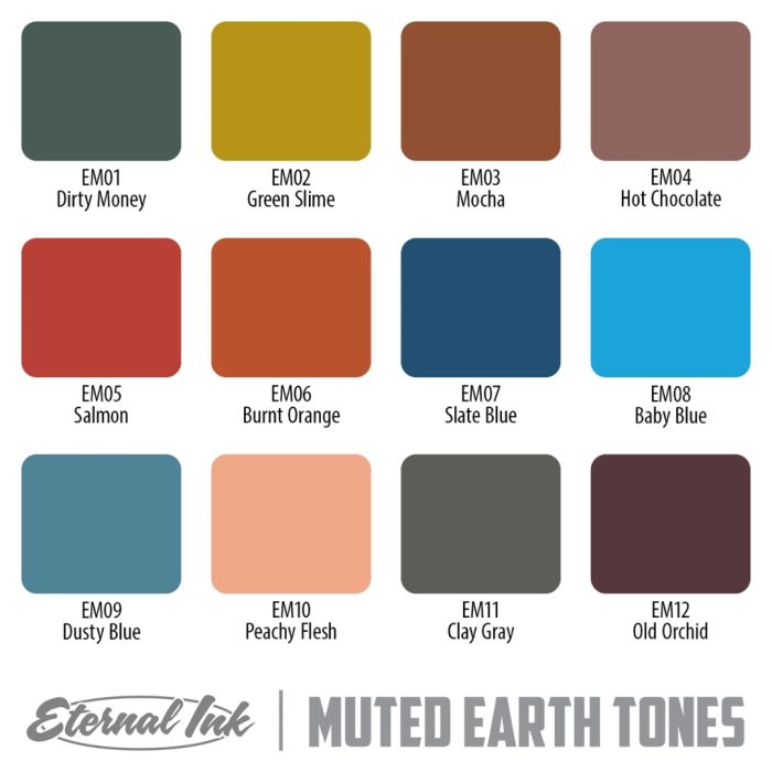 Eternal Ink Muted Earth Tones Box Set 1oz