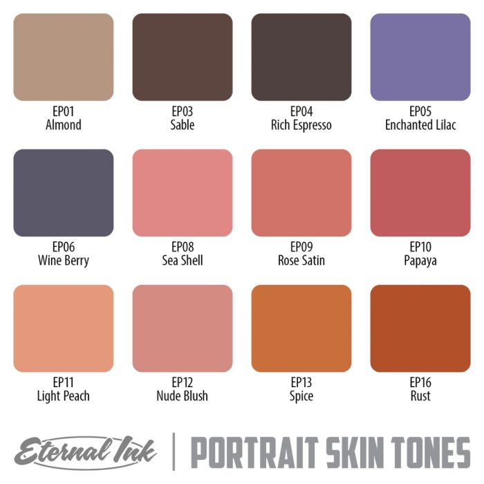 Eternal Ink Portrait Skin Tones Set 1oz