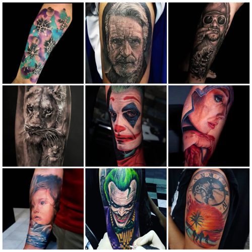 Everlast Colors Tattoos Collage